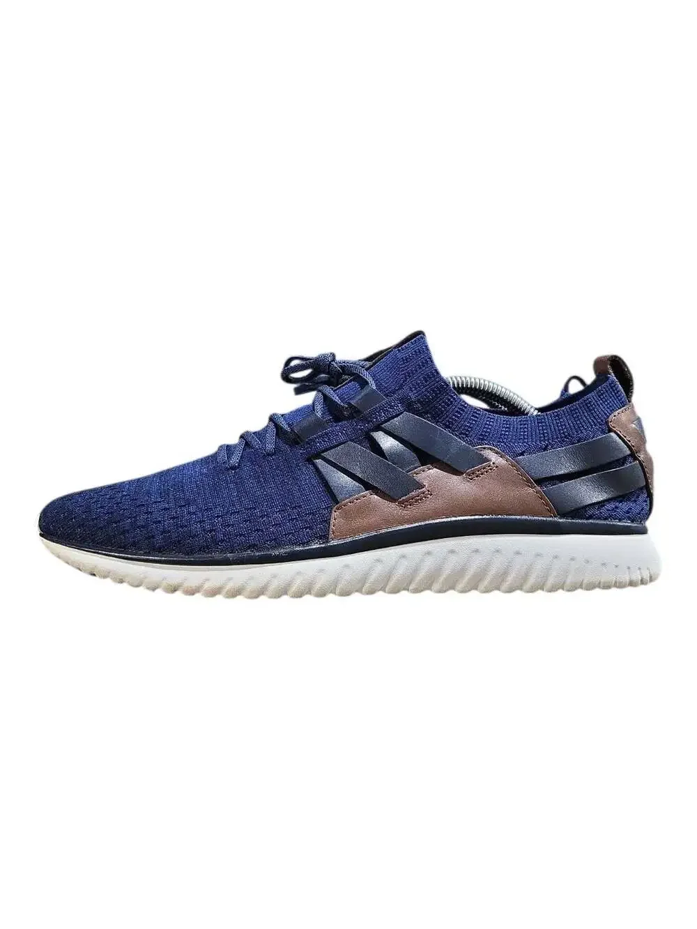 Cole Haan GrandMotion Stitchlite Woven Sneakers in Navy/British Tan Mens Sz 10.5